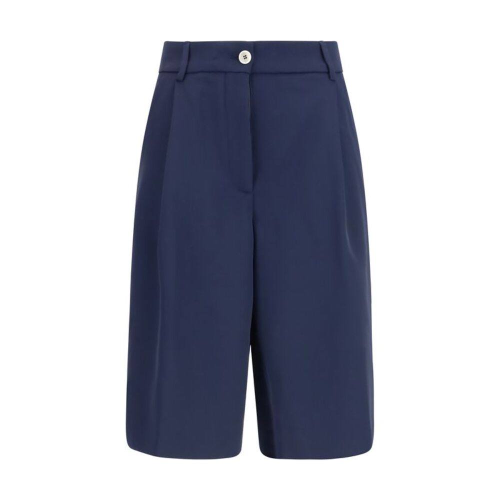 Cruna Women Pleated Bermuda Shorts